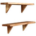 Rafturi de perete, 2 buc., 60x20x16 cm, lemn masiv de acacia - WALTI WALTI