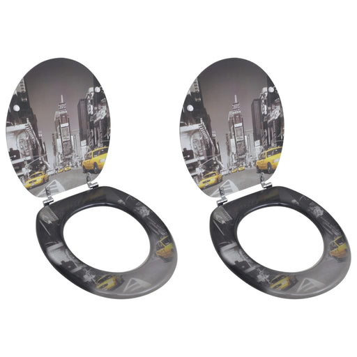 Capace WC, 2 buc., MDF, model New York - WALTI WALTI