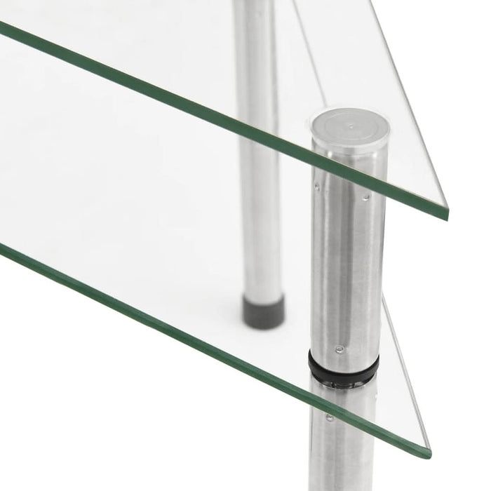 Raft de bucătărie transparent, 49,5x35x19 cm, sticlă securizată - WALTI WALTI