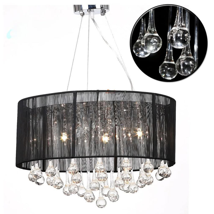 Candelabru cu 85 cristale, Negru - WALTI WALTI