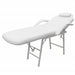 Scaun tratament facial, piele artificială, 185x78x76 cm, alb - WALTI WALTI