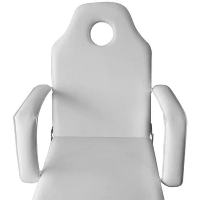 Scaun tratament facial, piele artificială, 185x78x76 cm, alb - WALTI WALTI