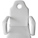 Scaun tratament facial, piele artificială, 185x78x76 cm, alb - WALTI WALTI
