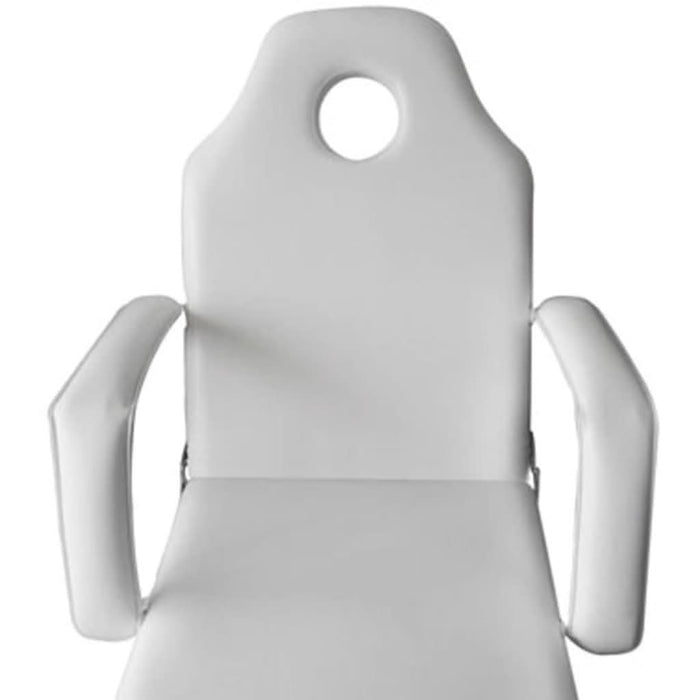 Scaun tratament facial, piele artificială, 185x78x76 cm, alb - WALTI WALTI