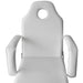 Scaun tratament facial, piele artificială, 185x78x76 cm, alb - WALTI WALTI