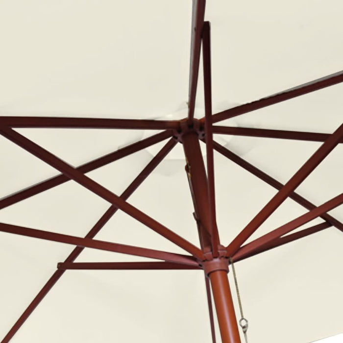 Umbrelă de soare, 300 x 258 cm, alb nisipiu - WALTI WALTI