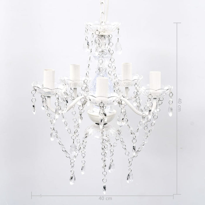 Candelabru, 5 becuri, transparent - WALTI WALTI