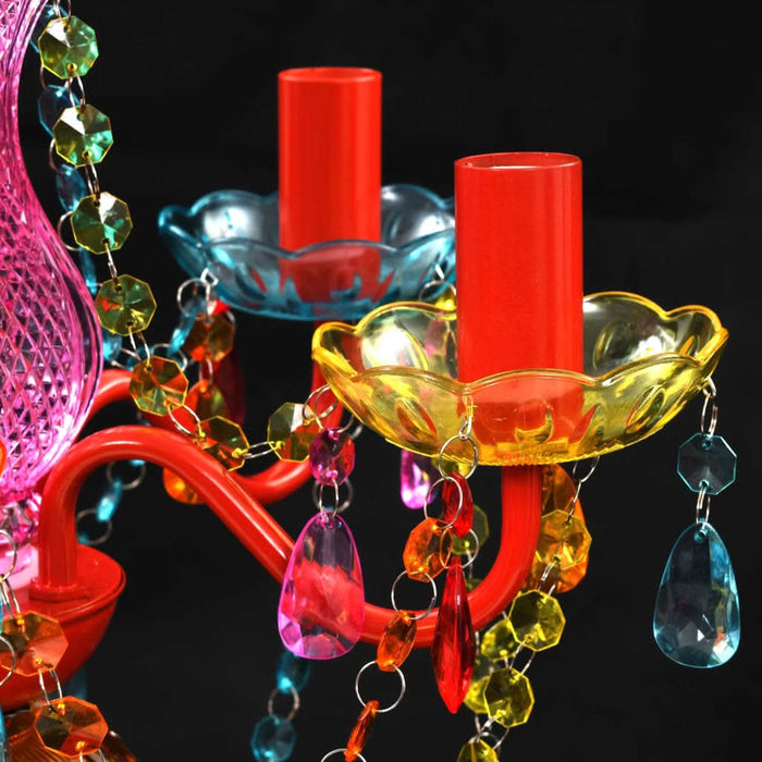 Lustră Cristal Artificial pentru 5 becuri Multicoloră - WALTI WALTI