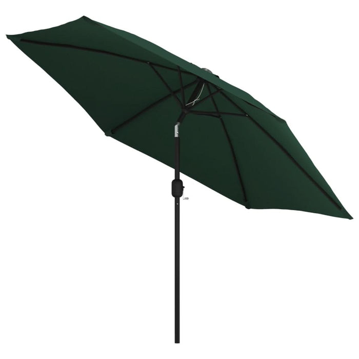 Umbrelă de soare cu stâlp din oțel 3 m, Verde - WALTI WALTI