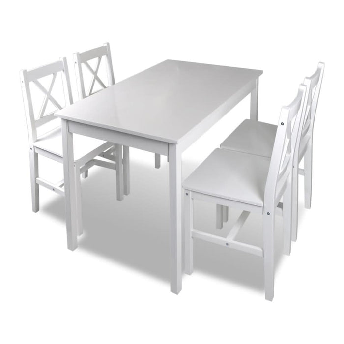Set mobilier de bucătărie, 5 piese, alb - WALTI WALTI