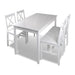 Set mobilier de bucătărie, 5 piese, alb - WALTI WALTI