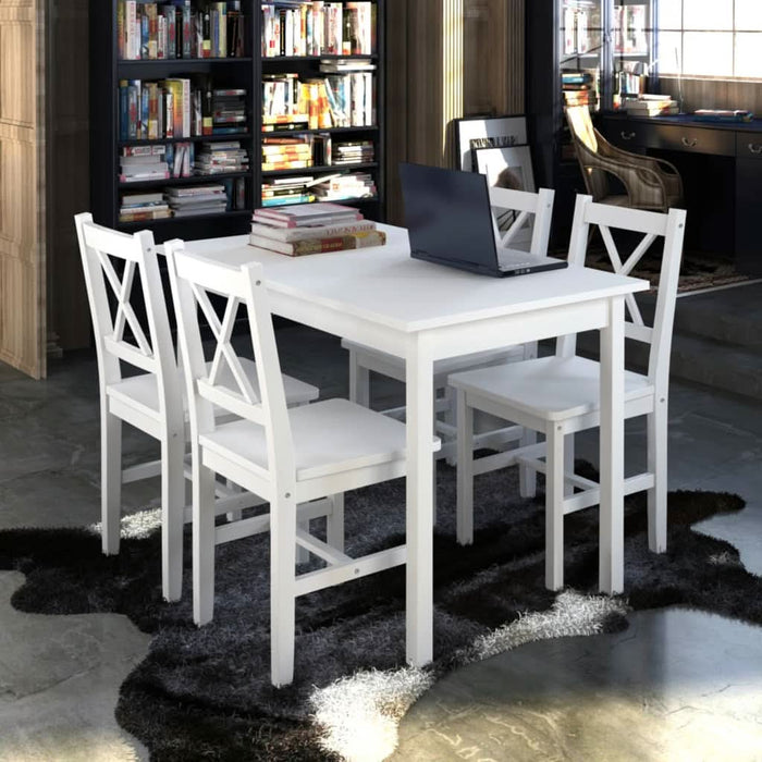Set mobilier de bucătărie, 5 piese, alb - WALTI WALTI