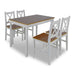 Set mobilier de bucătărie, 5 piese, maro și alb - WALTI WALTI