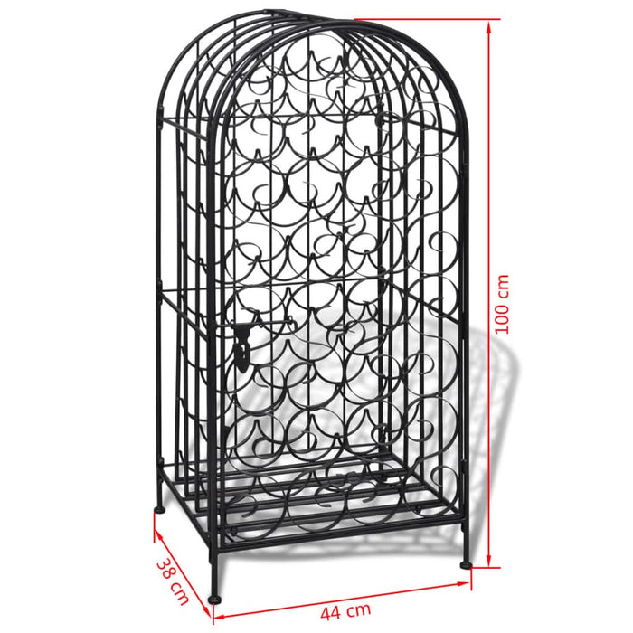 Suport sticle de vin pentru 35 de sticle, metal - WALTI WALTI