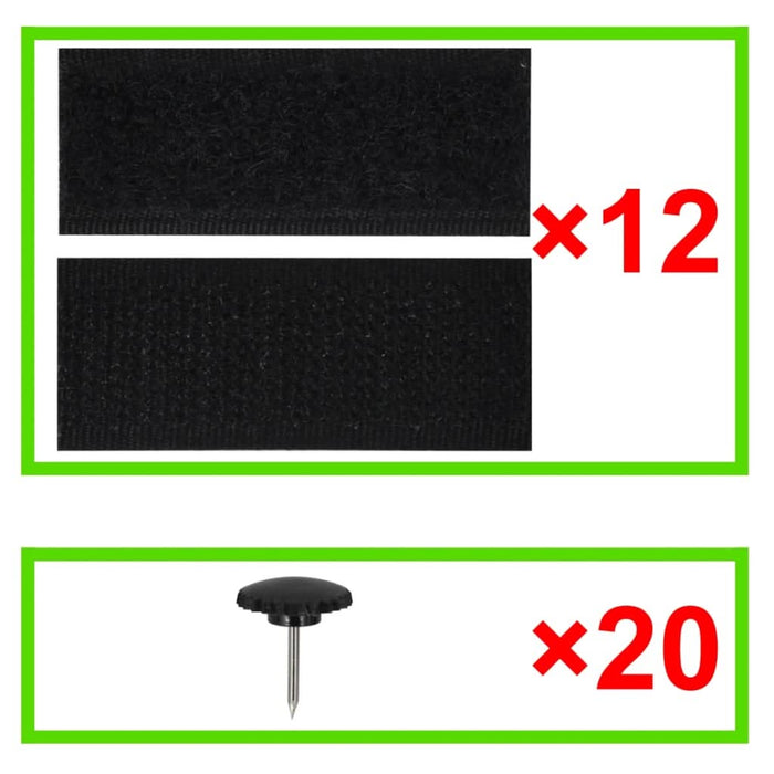 Perdea anti insecte cu benzi scai, 210 x 100 cm, 2 buc - WALTI WALTI