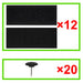 Perdea anti insecte cu benzi scai, 210 x 100 cm, 2 buc - WALTI WALTI