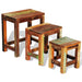 Set mese suprapuse, 3 piese, vintage, lemn reciclat - WALTI WALTI