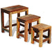 Set mese suprapuse, 3 piese, vintage, lemn reciclat - WALTI WALTI