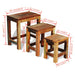 Set mese suprapuse, 3 piese, vintage, lemn reciclat - WALTI WALTI