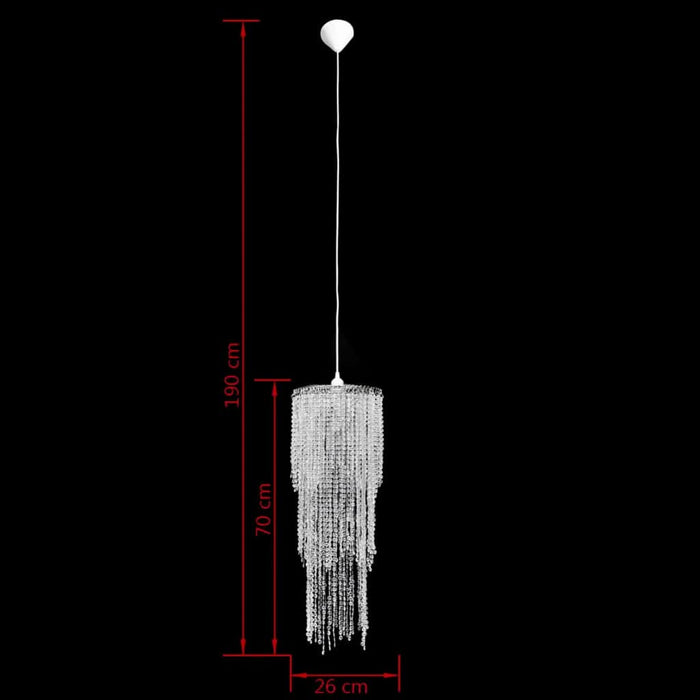 Candelabru pandantiv cu cristale, 26 x 70 cm - WALTI WALTI