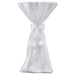 Husă de masă albă, 70 cm, cu fundă, 2 buc - WALTI WALTI