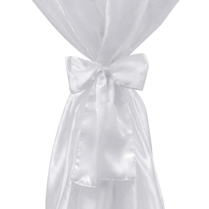 Husă de masă albă, 70 cm, cu fundă, 2 buc - WALTI WALTI