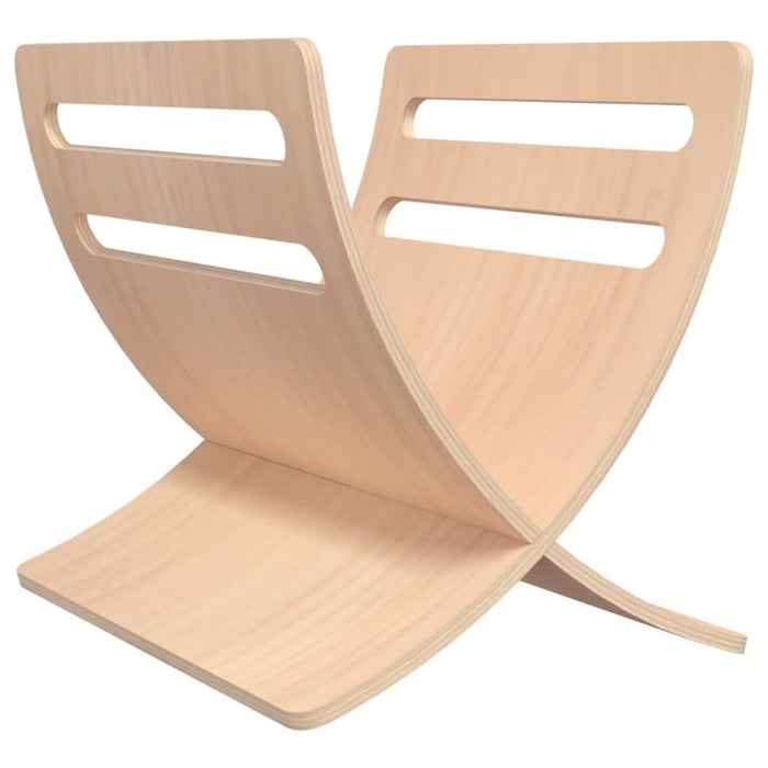 Suport din lemn pentru reviste, vertical, natural - WALTI WALTI
