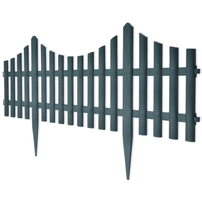 Gard despărțitor de peluză, 17 buc., verde, 10 m - WALTI WALTI