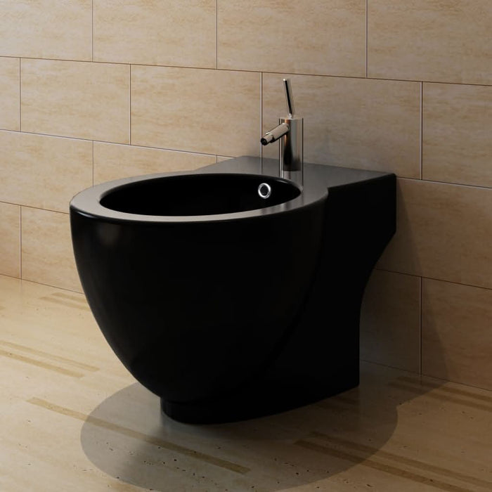 Set Toaletă și Bideu Ceramică Negru - WALTI WALTI
