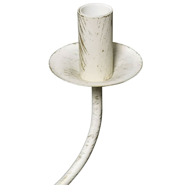 Candelabru alb de metal în stil antic 8 x becuri E14 - WALTI WALTI