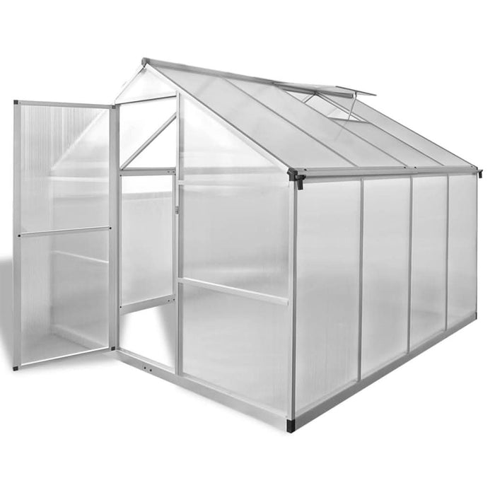 Seră din aluminiu ranforsat cu cadru la bază, 6,05 m² - WALTI WALTI