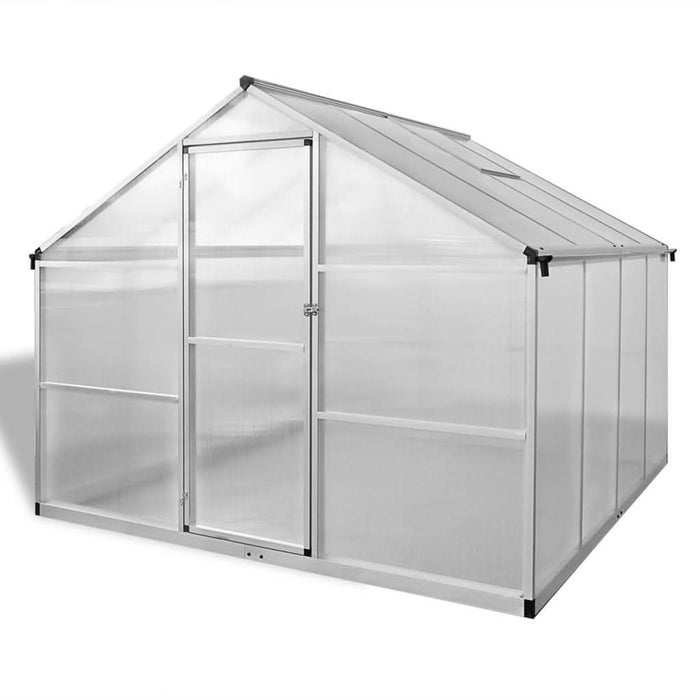 Seră din aluminiu ranforsat cu cadru la bază, 6,05 m² - WALTI WALTI