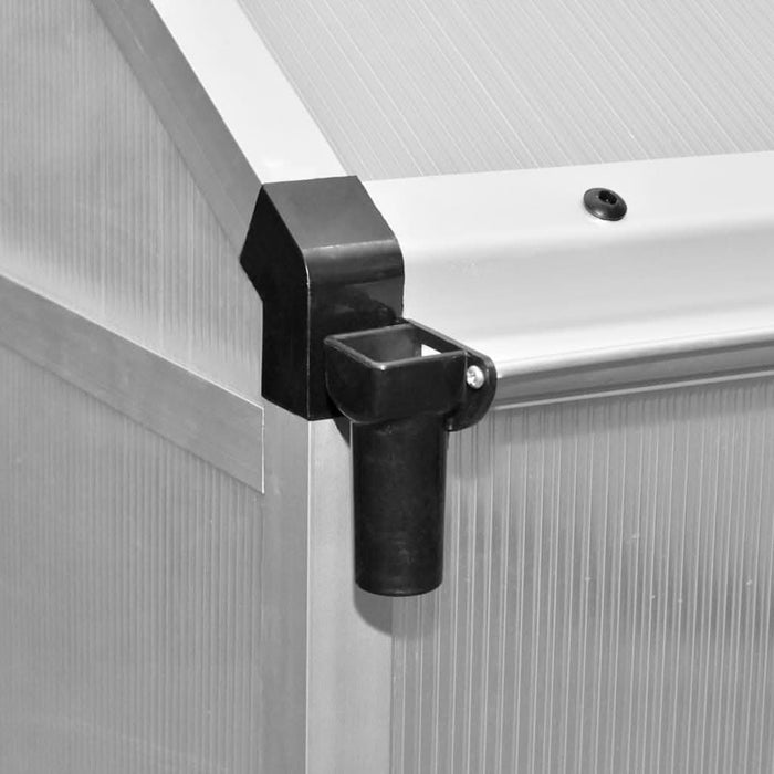 Seră din aluminiu ranforsat cu cadru la bază, 6,05 m² - WALTI WALTI