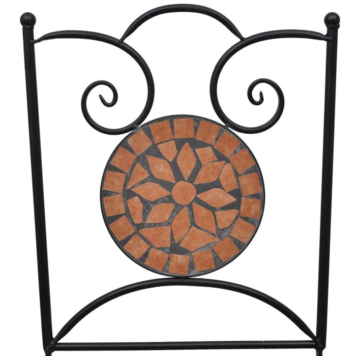Scaune bistro pliante, 2 buc., cărămiziu, ceramică - WALTI WALTI
