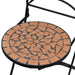 Scaune bistro pliante, 2 buc., cărămiziu, ceramică - WALTI WALTI