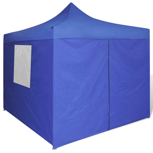 41466 vidaXL Blue Foldable Tent 3 x 3 m with 4 Walls - WALTI WALTI