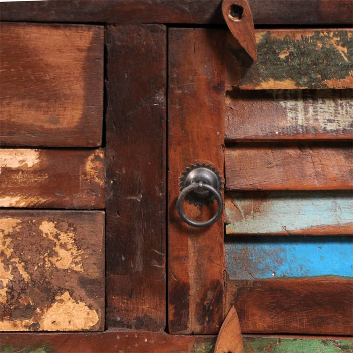 Comodă TV Hi-Fi, dulap lateral, lemn masiv reciclat - WALTI WALTI