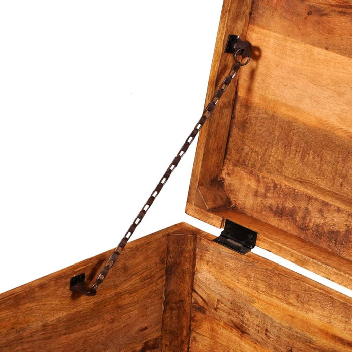 Cufăr de depozitare tip cub, lemn de mango nefinisat - WALTI WALTI