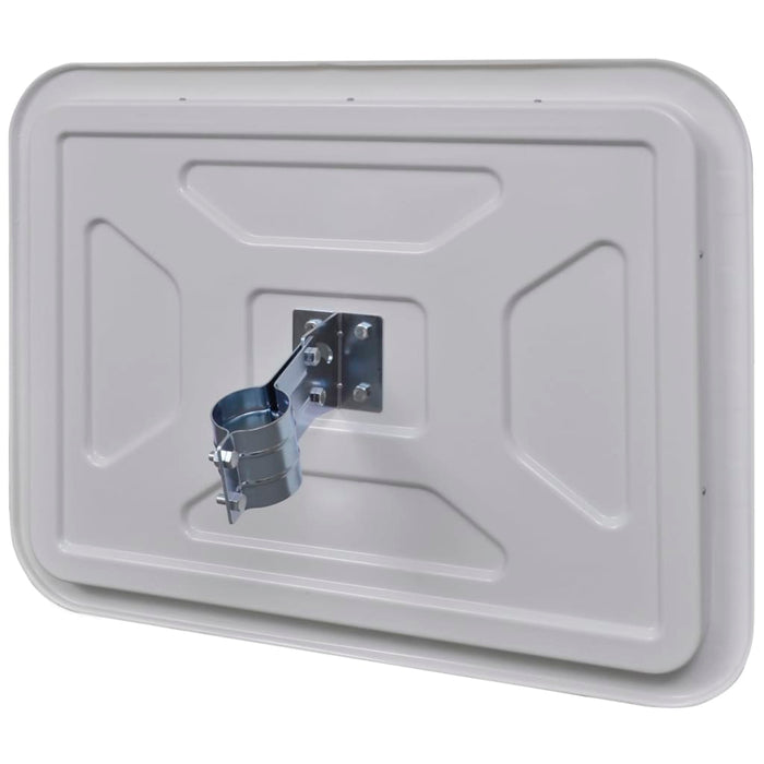 Oglindă de trafic convexă dreptunghiulară, 60 x 80 cm, cu reflectoare - WALTI WALTI