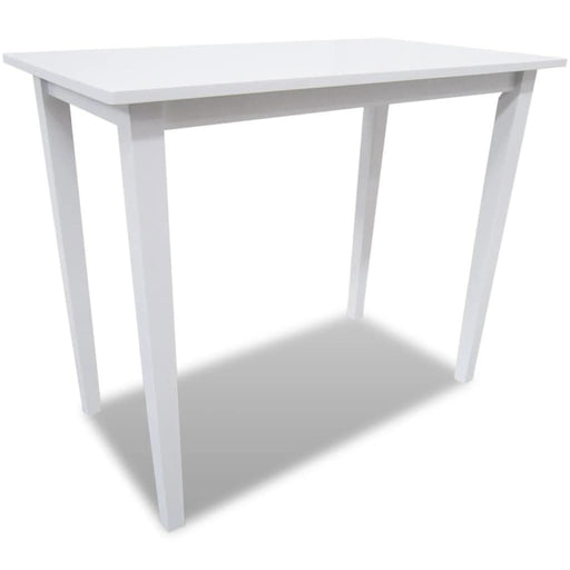 Set mobilier de bar din lemn, masă și 4 scaune, alb - WALTI WALTI