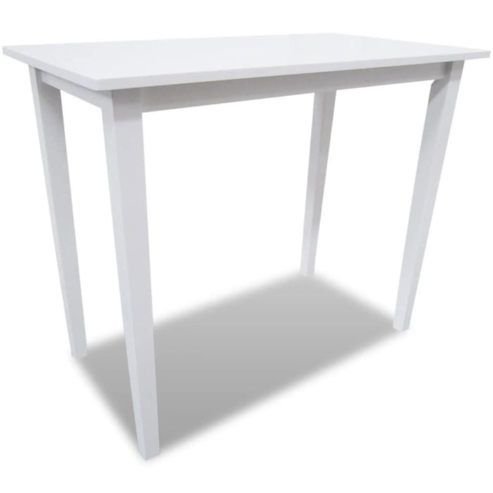 Set mobilier de bar din lemn, masă și 4 scaune, alb - WALTI WALTI