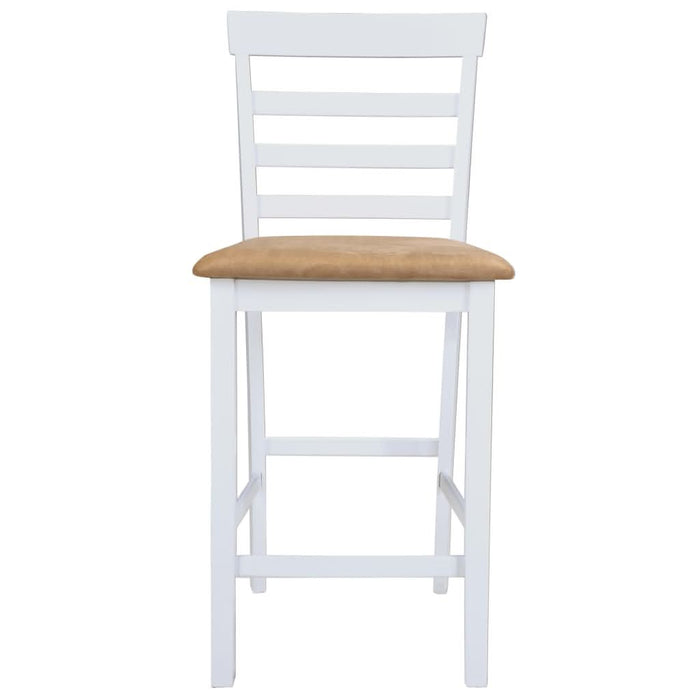Set mobilier de bar din lemn, masă și 4 scaune, alb - WALTI WALTI