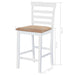 Set mobilier de bar din lemn, masă și 4 scaune, alb - WALTI WALTI