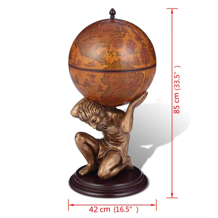 Bar tip glob, suport sticle de vin cu aspect Atlas 42x42x85 cm - WALTI WALTI