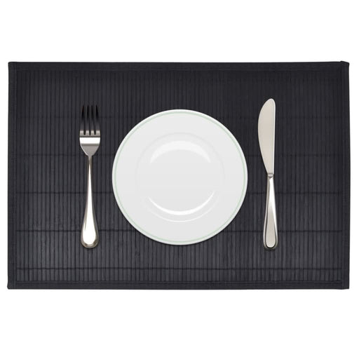 Naproane de bambus 30 x 45 cm, negru, 6 buc. - WALTI WALTI
