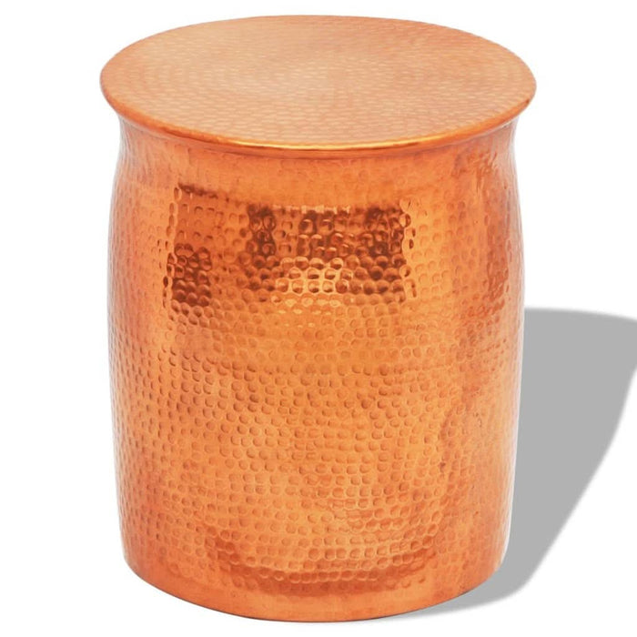 Scaun/masă laterală, aluminiu bătut la ciocan, cupru/alamă - WALTI WALTI