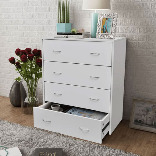 Bufet cu 4 sertare, 60 x 30,5 x 71 cm, alb - WALTI WALTI