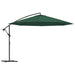 Umbrelă de soare suspendată 3,5 m, Verde - WALTI WALTI