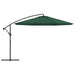 Umbrelă de soare suspendată 3,5 m, Verde - WALTI WALTI