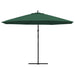 Umbrelă de soare suspendată 3,5 m, Verde - WALTI WALTI
